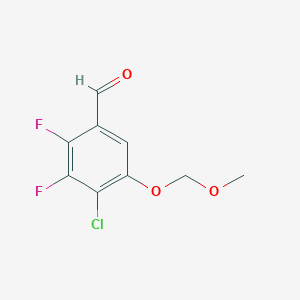 4-Chloro-2,3-difluoro-5-(methoxymethoxy)benzaldehyde