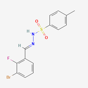 N-[(E)-(3-bromo-2-fluorophenyl)methylideneamino]-4-methylbenzenesulfonamide