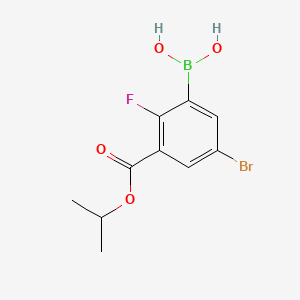 (5-Bromo-2-fluoro-3-(isopropoxycarbonyl)phenyl)boronic acid