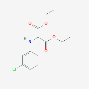 molecular formula C14H18ClNO4 B14022633 Diethyl[(3-chloro-4-methylphenyl)amino]propanedioate CAS No. 6939-58-8