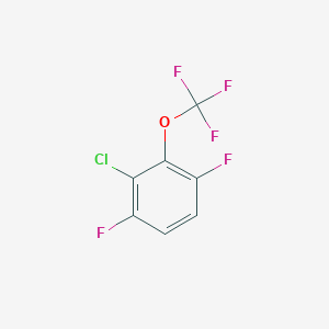 molecular formula C7H2ClF5O B1402264 2-Chloro-1,4-difluoro-3-(trifluoromethoxy)benzene CAS No. 1261737-56-7