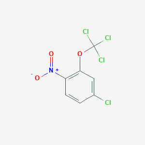 molecular formula C7H3Cl4NO3 B1402265 4-Chloro-1-nitro-2-(trichloromethoxy)benzene CAS No. 1417568-71-8