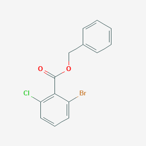 molecular formula C14H10BrClO2 B14022659 Benzyl 2-bromo-6-chlorobenzoate 