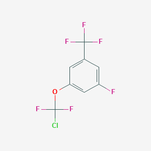 1-[Chloro(difluoro)methoxy]-3-fluoro-5-(trifluoromethyl)benzene
