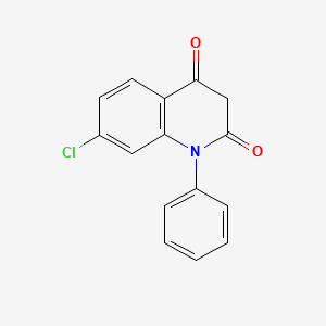 molecular formula C15H10ClNO2 B14022684 7-Chloro-1-phenyl-quinoline-2,4-dione 