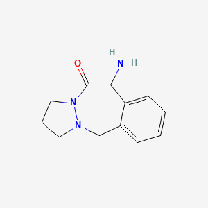 10-Amino-2,3,5,10-tetrahydro-1H,11H-benzo[d]pyrazolo[1,2-a][1,2]diazepin-11-one