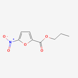 molecular formula C8H9NO5 B14022736 2-Furancarboxylic acid, 5-nitro-, propyl ester CAS No. 20001-36-9