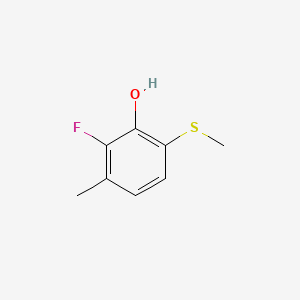 2-Fluoro-3-methyl-6-(methylthio)phenol