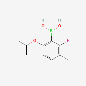 molecular formula C10H14BFO3 B14022754 (2-Fluoro-6-isopropoxy-3-methylphenyl)boronic acid 