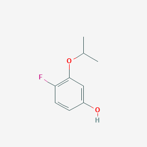 molecular formula C9H11FO2 B14022758 4-Fluoro-3-isopropoxyphenol 