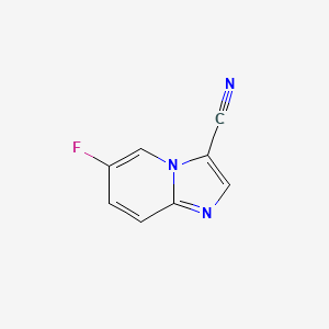 molecular formula C8H4FN3 B1402277 6-Fluoroimidazo[1,2-a]pyridine-3-carbonitrile CAS No. 1134327-96-0