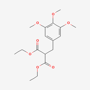 molecular formula C17H24O7 B14022770 Diethyl(3,4,5-trimethoxybenzyl)propanedioate CAS No. 7402-30-4