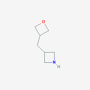 molecular formula C7H13NO B14022785 3-(Oxetan-3-ylmethyl)azetidine 