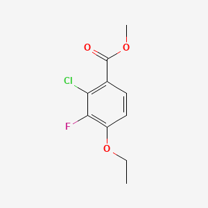 molecular formula C10H10ClFO3 B14022800 Methyl 2-chloro-3-fluoro-4-ethoxybenzoate 