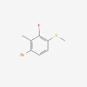 molecular formula C8H8BrFS B14022817 (4-Bromo-2-fluoro-3-methylphenyl)(methyl)sulfane 