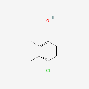 molecular formula C11H15ClO B14022828 2-(4-Chloro-2,3-dimethylphenyl)propan-2-ol 