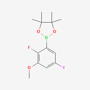 2-(2-Fluoro-5-iodo-3-methoxyphenyl)-4,4,5,5-tetramethyl-1,3,2-dioxaborolane