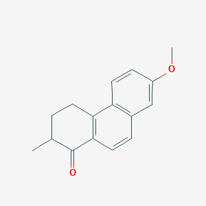 molecular formula C16H16O2 B14022839 7-Methoxy-2-methyl-3,4-dihydrophenanthren-1(2h)-one CAS No. 6299-09-8