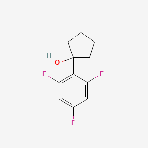 molecular formula C11H11F3O B14022853 1-(2,4,6-Trifluorophenyl)cyclopentanol 