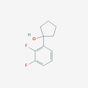 molecular formula C11H12F2O B14022860 1-(2,3-Difluorophenyl)cyclopentanol 