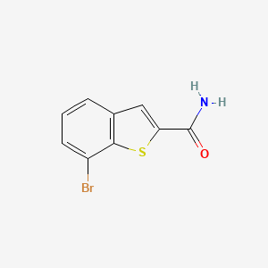 molecular formula C9H6BrNOS B1402288 7-Bromo-1-benzothiophène-2-carboxamide CAS No. 1312904-34-9