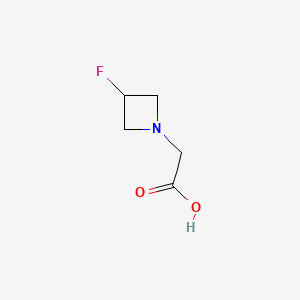 molecular formula C5H8FNO2 B14022881 2-(3-Fluoroazetidin-1-yl)acetic acid 