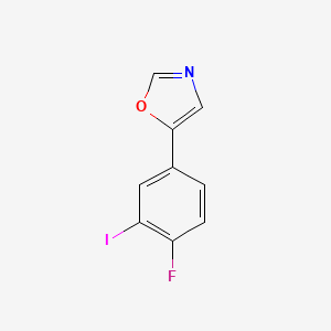 5-(4-Fluoro-3-iodophenyl)-1,3-oxazole