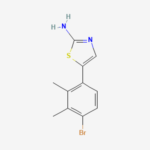 molecular formula C11H11BrN2S B14022926 5-(4-Bromo-2,3-dimethylphenyl)thiazol-2-amine 