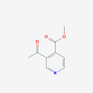 molecular formula C9H9NO3 B14022942 Methyl 3-acetylisonicotinate 