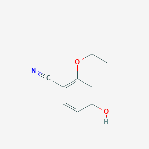 molecular formula C10H11NO2 B14022959 4-Hydroxy-2-isopropoxybenzonitrile 