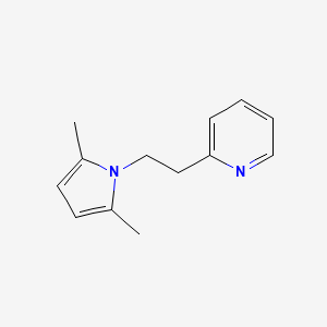 molecular formula C13H16N2 B14022971 2-[2-(2,5-Dimethyl-1h-pyrrol-1-yl)ethyl]pyridine CAS No. 6312-14-7