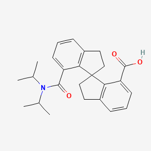 (1S)-7'-[[Bis(1-methylethyl)amino]carbonyl]-2,2',3,3'-tetrahydro-1,1'-spirobi[1H-indene]-7-carboxylic acid