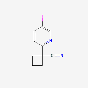 molecular formula C10H9IN2 B1402299 1-(5-Iodopyridin-2-YL)cyclobutanecarbonitrile CAS No. 1257637-93-6