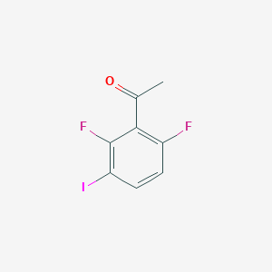 molecular formula C8H5F2IO B14023008 1-(2,6-Difluoro-3-iodophenyl)ethanone 