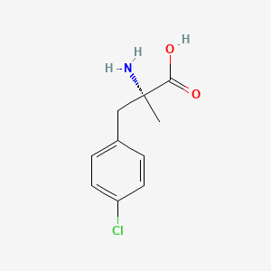 molecular formula C10H12ClNO2 B14023023 4-Chloro-a-methyl-D-phenylalanine 