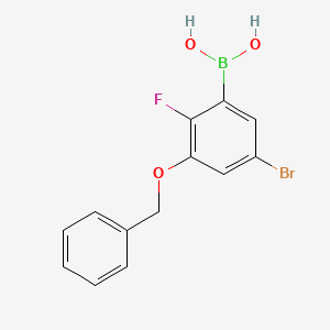 3-(Benzyloxy)-5-bromo-2-fluorophenylboronic acid