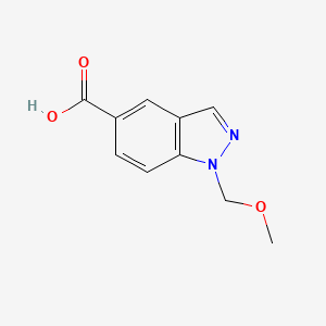 molecular formula C10H10N2O3 B1402304 1-(methoxymethyl)-1H-indazole-5-carboxylic acid CAS No. 1404449-16-6