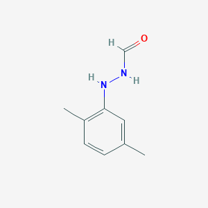 molecular formula C9H12N2O B14023045 N-[(2,5-Dimethylphenyl)amino]formamide CAS No. 6304-60-5