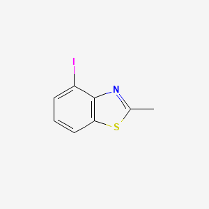 molecular formula C8H6INS B1402305 4-Iodo-2-methylbenzothiazole CAS No. 1261740-11-7