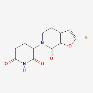 3-(2-Bromo-7-oxo-4,5-dihydrofuro[2,3-c]pyridin-6-yl)piperidine-2,6-dione