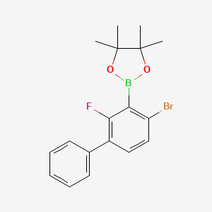 2-(4-Bromo-2-fluoro-[1,1'-biphenyl]-3-yl)-4,4,5,5-tetramethyl-1,3,2-dioxaborolane