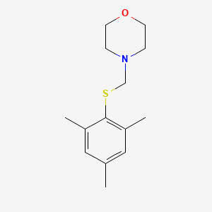 molecular formula C14H21NOS B14023102 4-{[(2,4,6-Trimethylphenyl)sulfanyl]methyl}morpholine CAS No. 6632-02-6