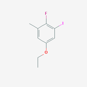 molecular formula C9H10FIO B14023124 5-Ethoxy-2-fluoro-1-iodo-3-methylbenzene 