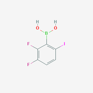 molecular formula C6H4BF2IO2 B14023189 (2,3-Difluoro-6-iodophenyl)boronic acid 