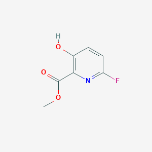 molecular formula C7H6FNO3 B14023191 Methyl 6-fluoro-3-hydroxypicolinate 