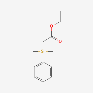 molecular formula C12H18O2Si B14023194 Ethyl [dimethyl(phenyl)silyl]acetate CAS No. 13950-56-6