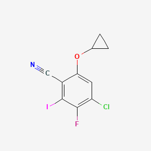 4-Chloro-6-cyclopropoxy-3-fluoro-2-iodobenzonitrile