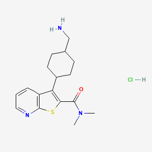 3-(4-Aminomethyl-cyclohexyl)-thieno[2,3-b]pyridine-2-carboxylic acid dimethylamide hydrochloride