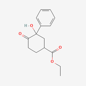 Ethyl 3-hydroxy-4-oxo-3-phenylcyclohexane-1-carboxylate