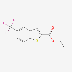 molecular formula C12H9F3O2S B1402322 Ethyl 5-(trifluoromethyl)-1-benzothiophene-2-carboxylate CAS No. 1355171-98-0